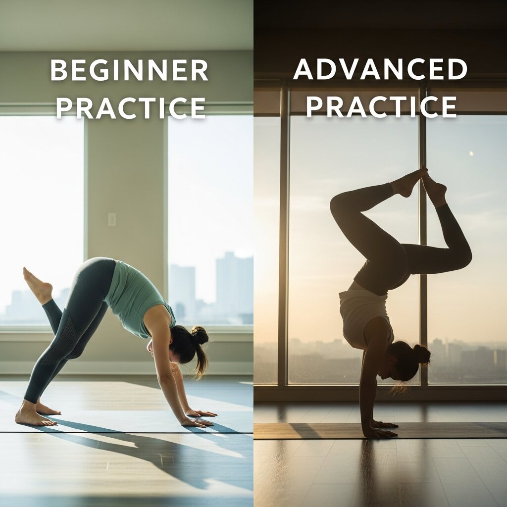Beginner vs. Advanced Practice Yoga